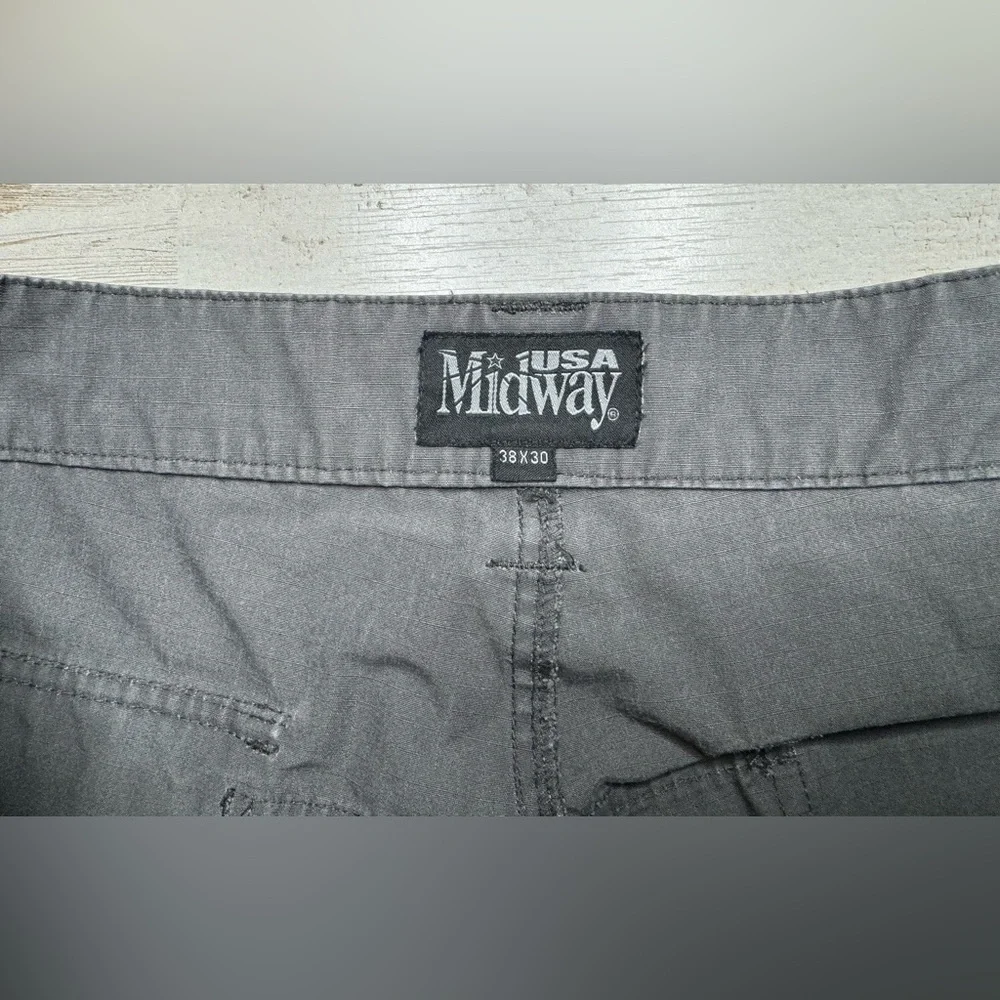 Midway USA Men's Military Gray Tactical Ripstop Cargo Pants 38x30